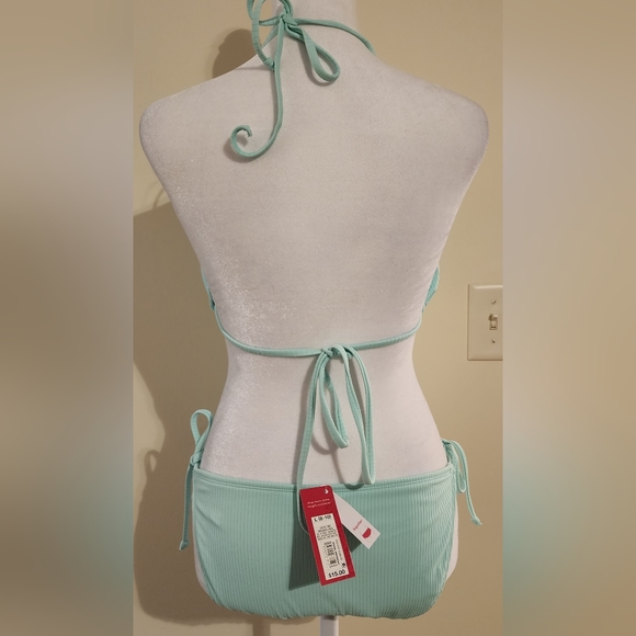 NWT 4 Piece Bikini Set (2 Tops, 1 Bottom & 1 Sarong) Junior's L/XL - Picture 11 of 13